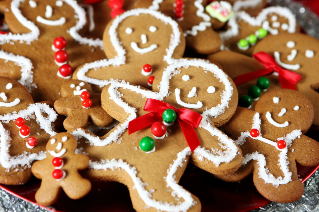 Easy Chewy Gingerbread Cookies (Healthy & One-Bowl Christmas cookies)