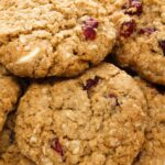 Easy Christmas Cookies (Healthy Oatmeal Cranberry)