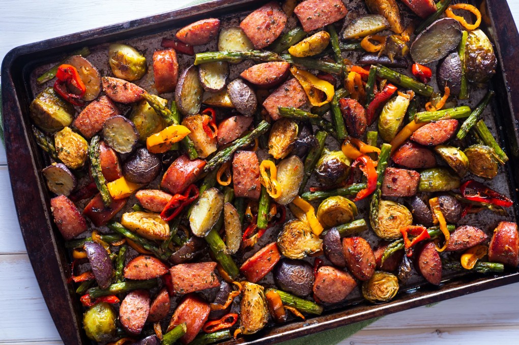 Easy Sheet Pan Sausage and Veggies (A 30-Minute Dinner)