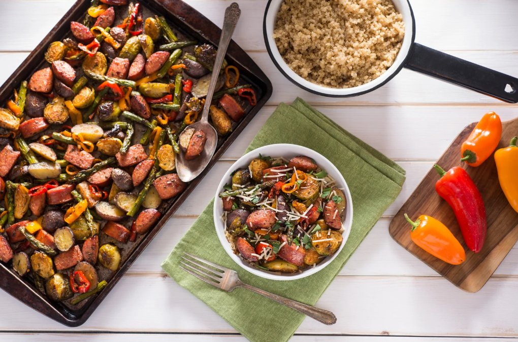 Easy Sheet Pan Sausage and Veggies (A 30-Minute Dinner)
