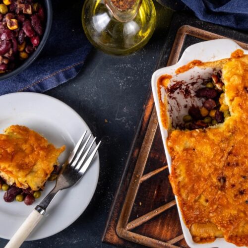 Easy & Healthy Shepherd's Pie with Sweet Potato Topping