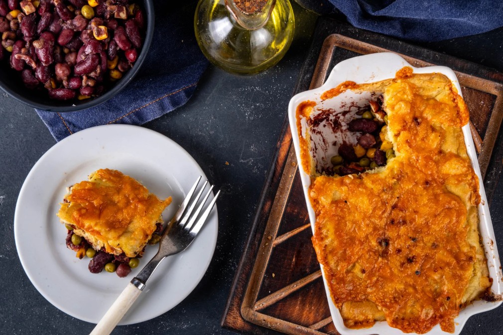 Easy & Healthy Shepherd's Pie with Sweet Potato Topping