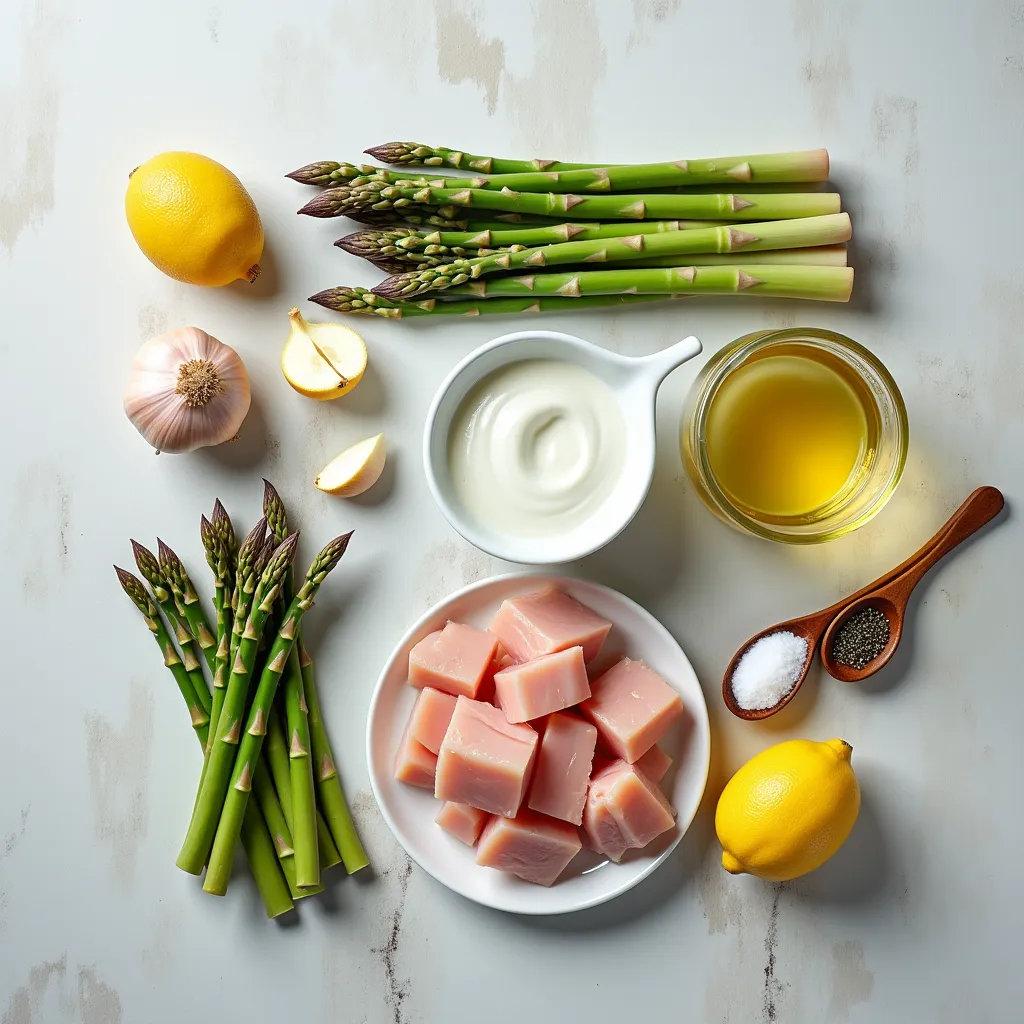 20-Minute Creamy Asparagus and Chicken Skillet (One-Pan) ingredients