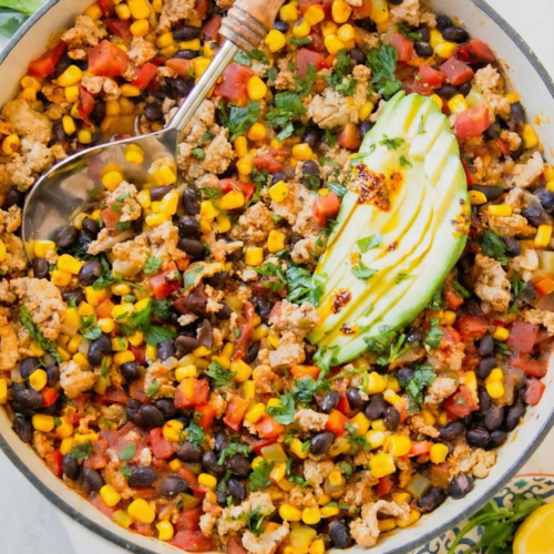 20-Minute Healthy Turkey Taco Skillet (One-Pan)