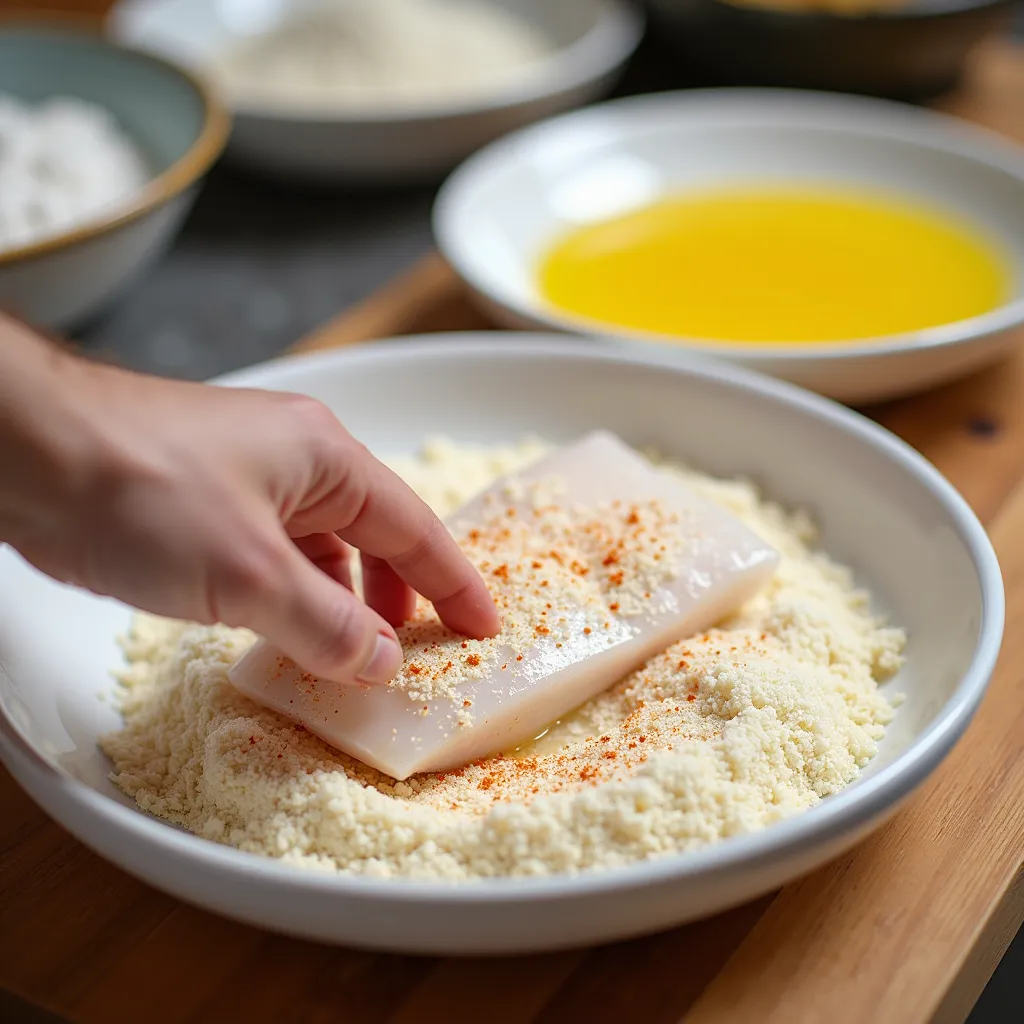 Best Crispy Baked Fish (Easy & Healthy Fish Batter) (processing)