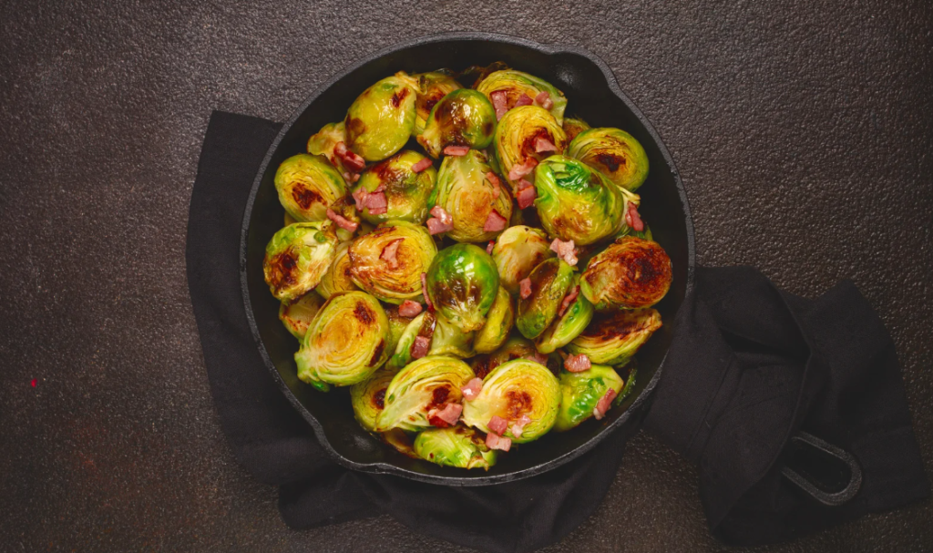 Crispy Roasted Brussels Sprouts with Balsamic & Honey
