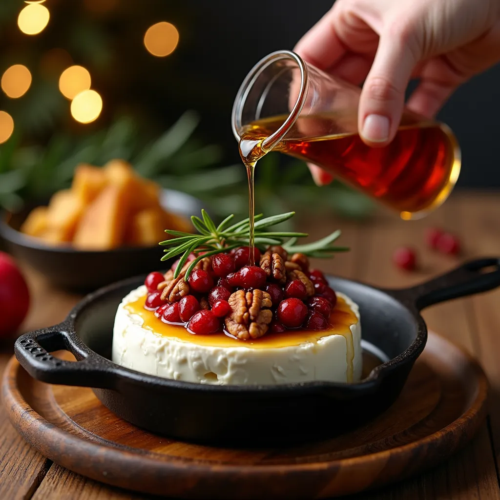 Easy Baked Brie with Cranberries and Pecans (5-Minute Prep!) processing