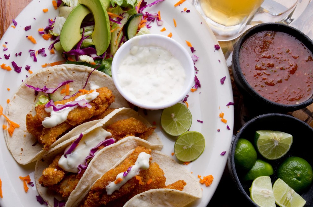 Easy Blackened Fish Tacos (with Avocado Crema)