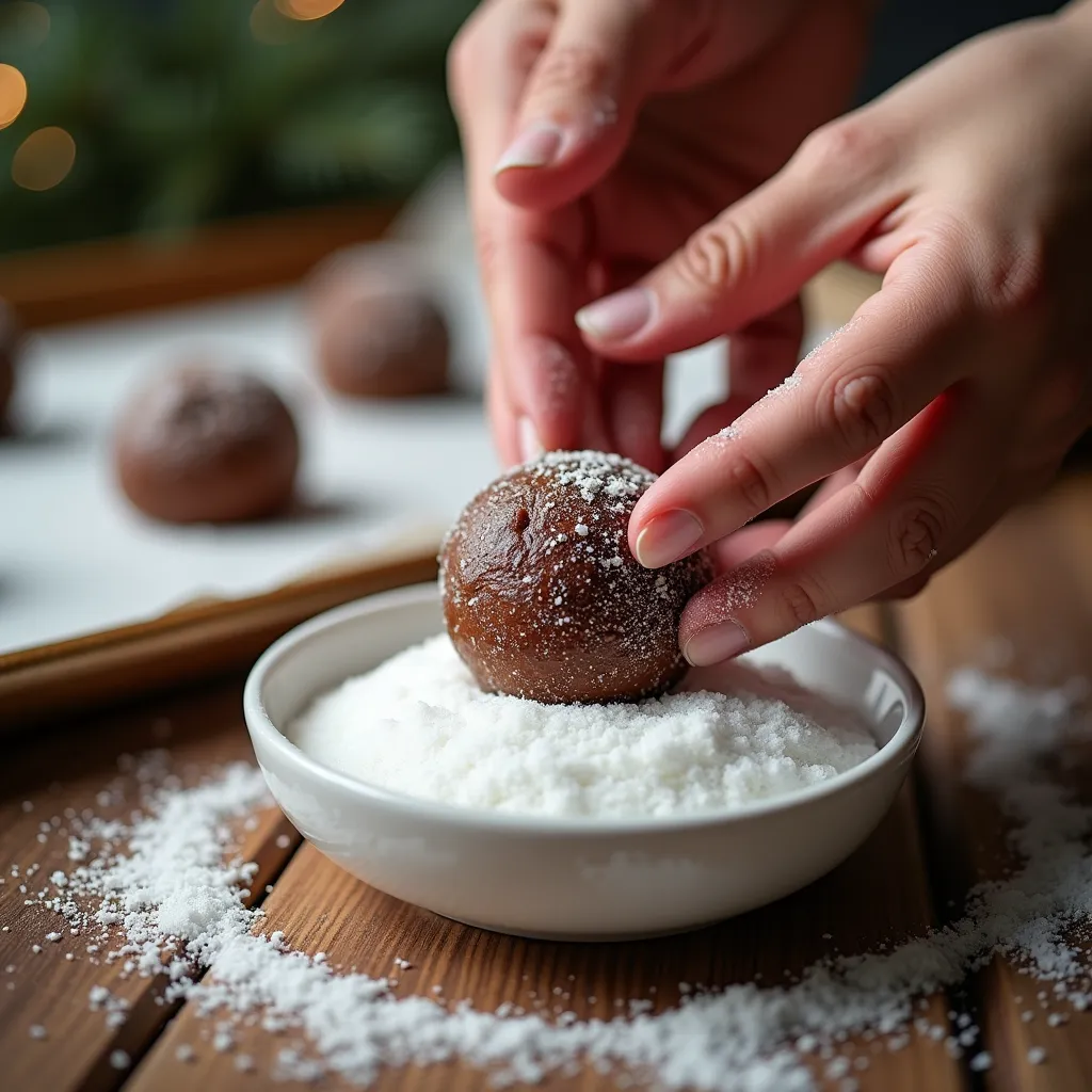 Easy Chewy Gingerbread Cookies (Healthy & One-Bowl Christmas cookies) processing