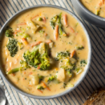 Easy Creamy Broccoli Cheddar Soup (A Healthy Recipe)