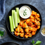 Easy Crispy Buffalo Cauliflower Bites (Healthy & Baked)
