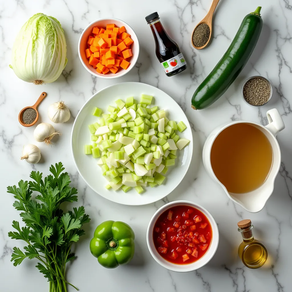 Easy Detox Cabbage Soup (For a Healthy Reset) ingredients