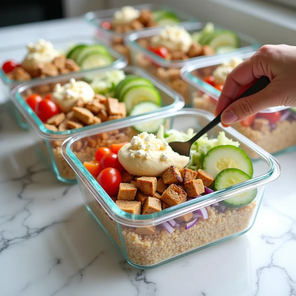 Easy Healthy Greek Chicken Bowls Recipe (Perfect for Meal Prep) processing