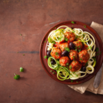 Easy Healthy Turkey Meatballs (with Zucchini Noodles)