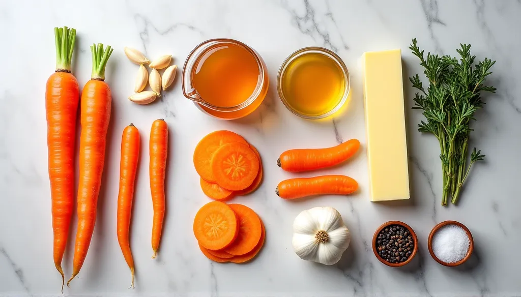 Easy Honey Glazed Carrots (15-Minute Stovetop Recipe) ingredients