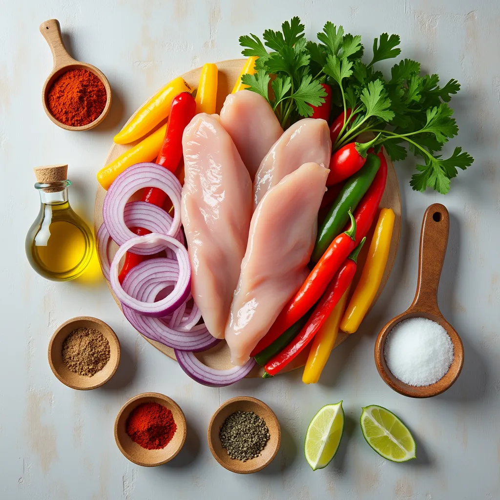 Easy Sheet Pan Chicken Fajitas recipe (ingredients)