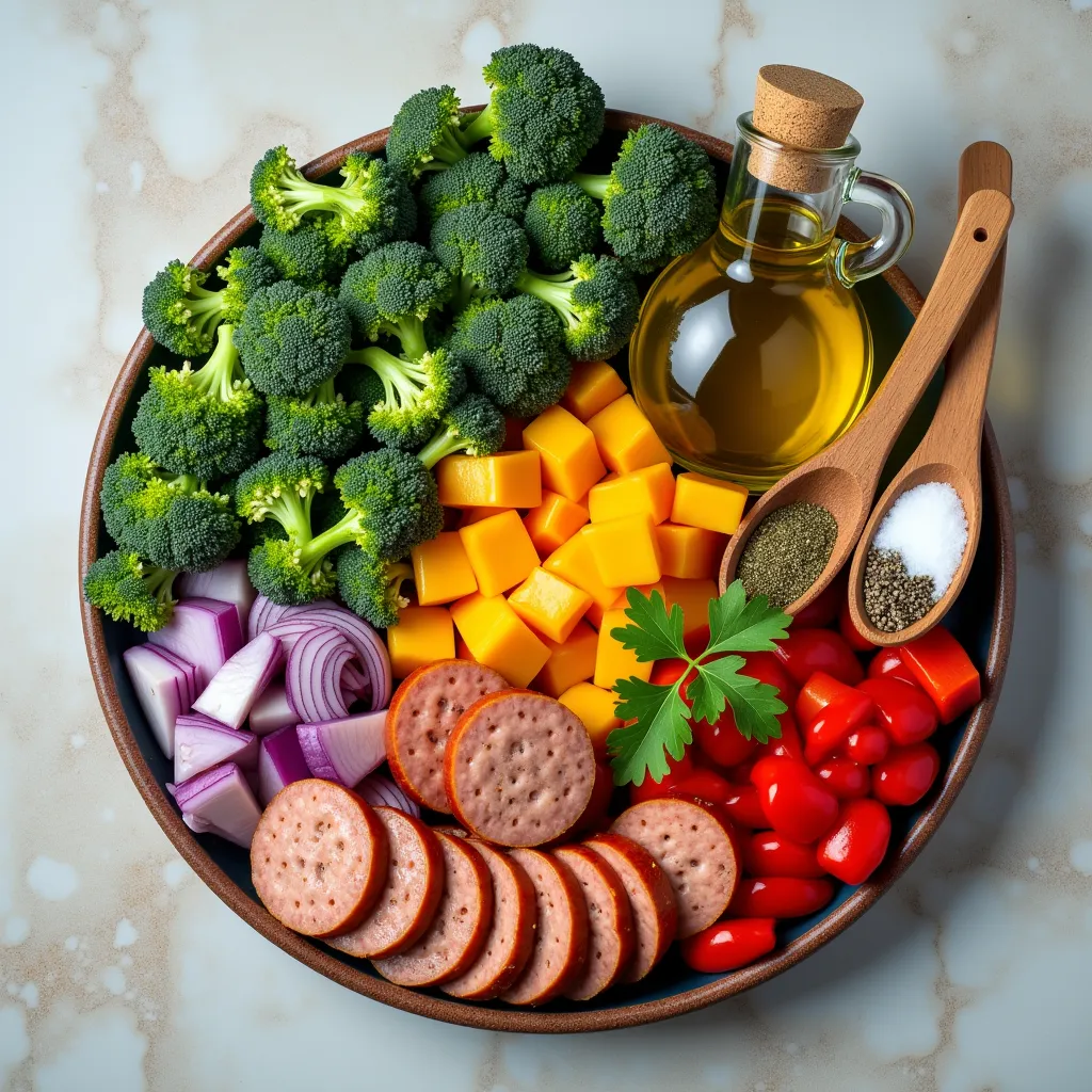 Easy Sheet Pan Sausage and Veggies (A 30-Minute Dinner) (ingredients)