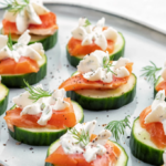 Everything Bagel Cucumber Smoked Salmon Bites