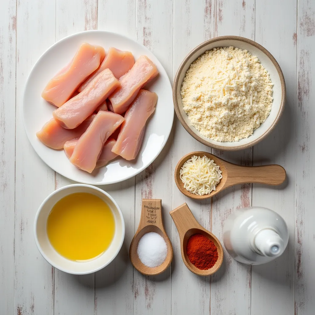 Healthy Air Fryer Chicken Tenders (Extra Crispy & Low Carb) ingredients