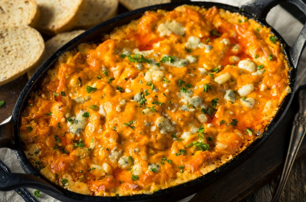 Healthy Buffalo Chicken Dip (High Protein & Creamy)
