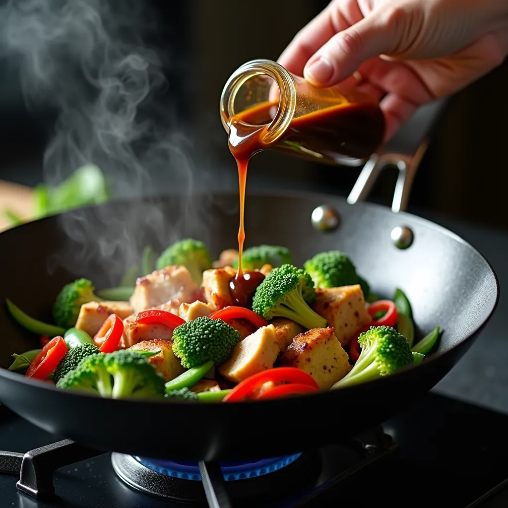 Healthy Chicken Stir Fry (20-Minute Recipe) processing