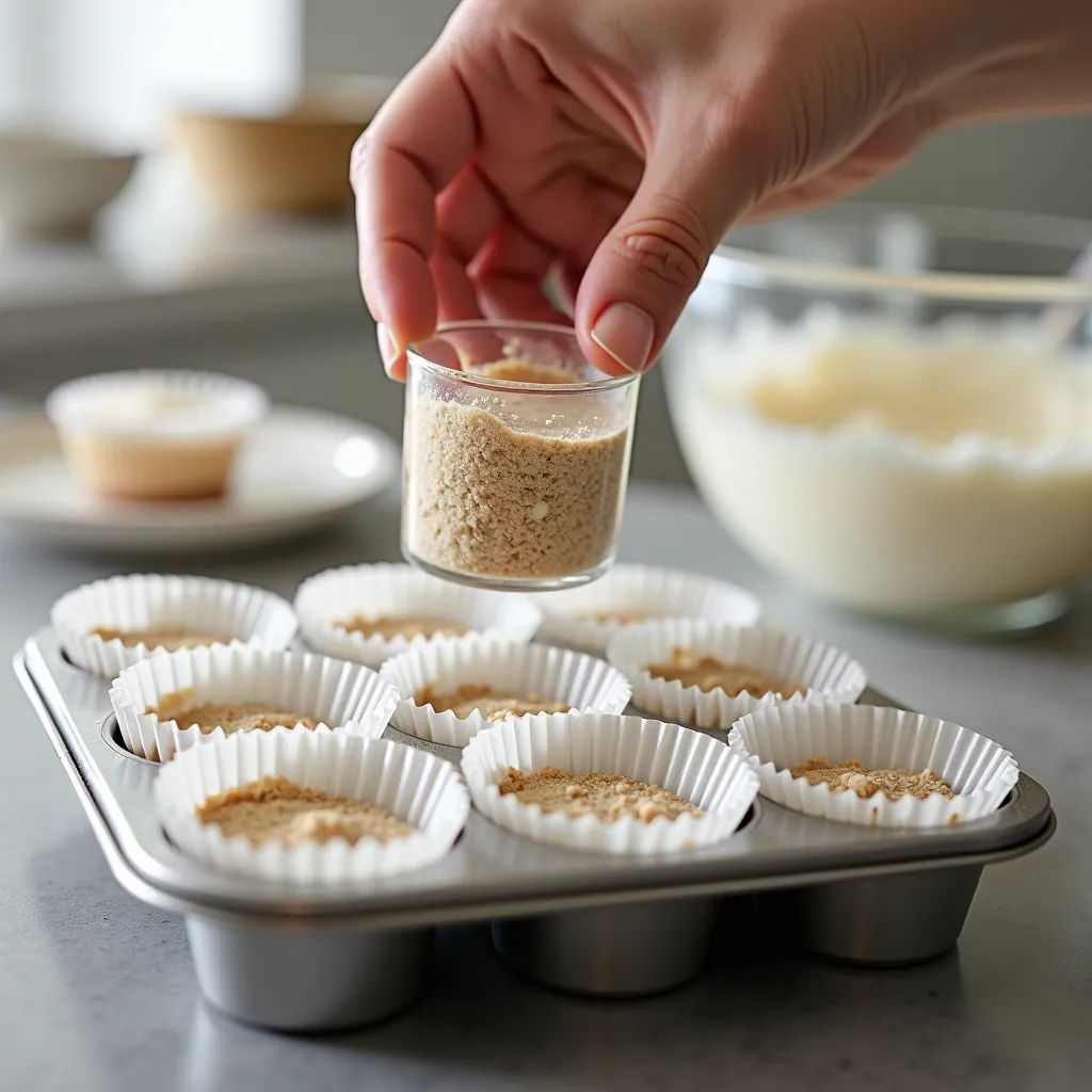 Healthy Mini Cheesecakes (High Protein Greek Yogurt Recipe) processing