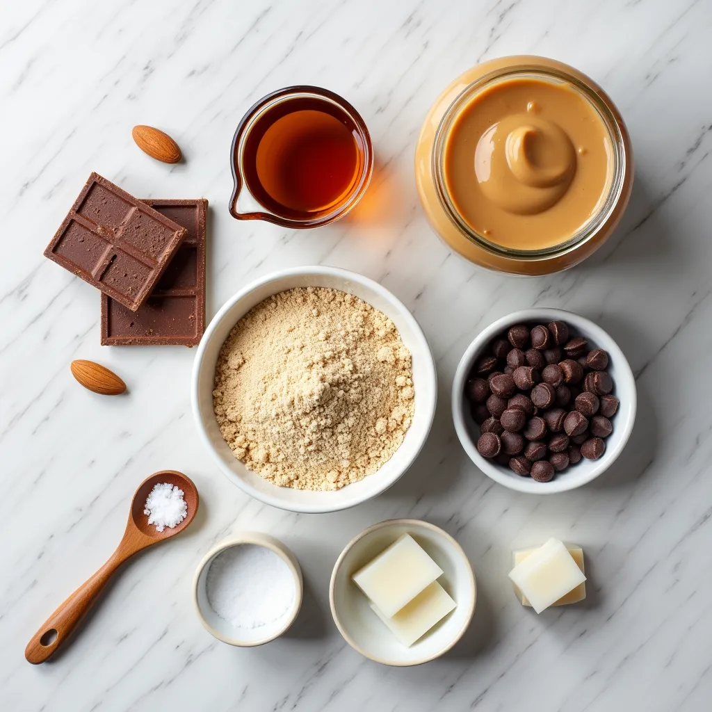 No Bake Chocolate Peanut Butter Bars (4 Ingredients)