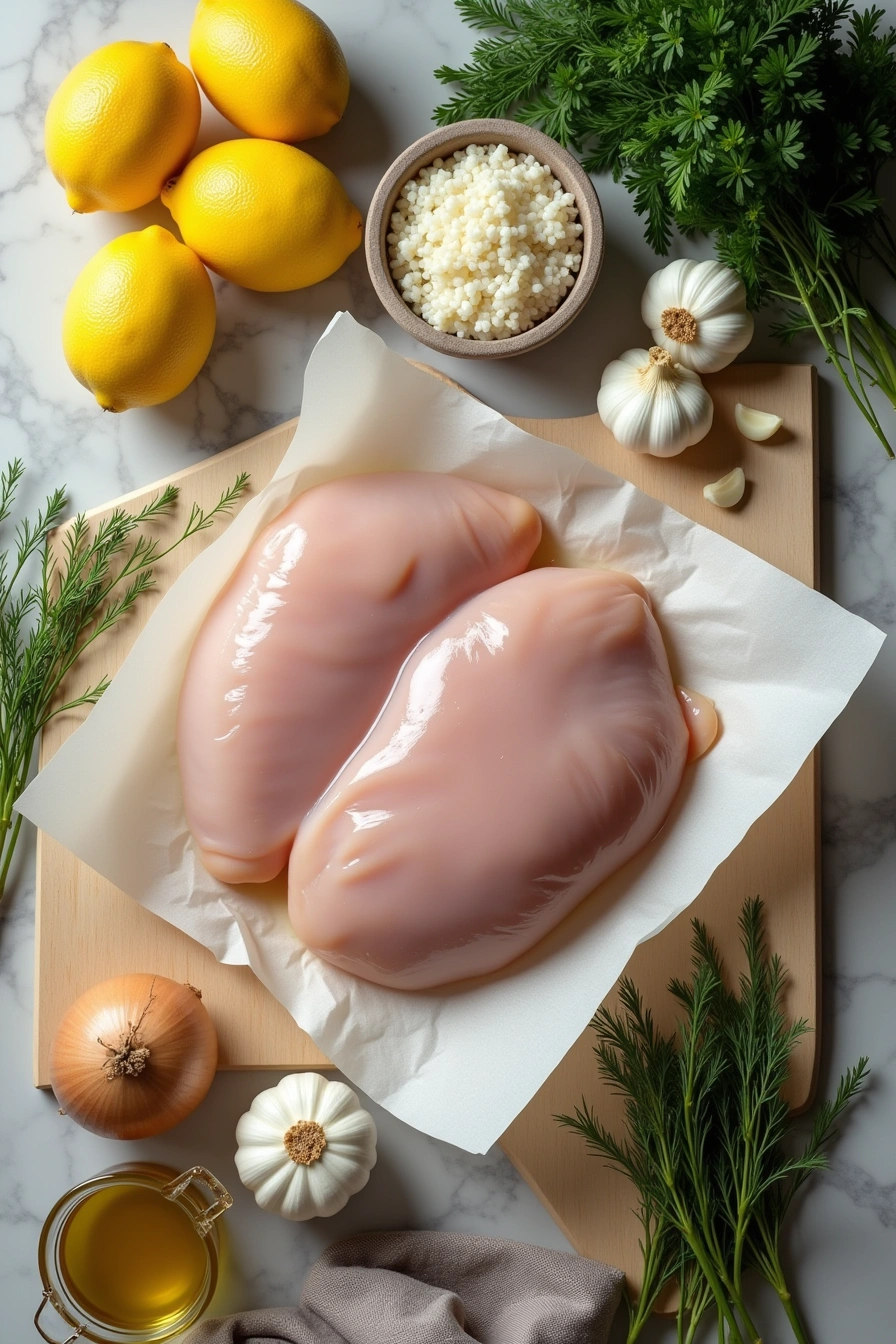 greek lemon chicken soup ingredients