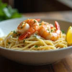 lemon garlic shrimp pasta recipe