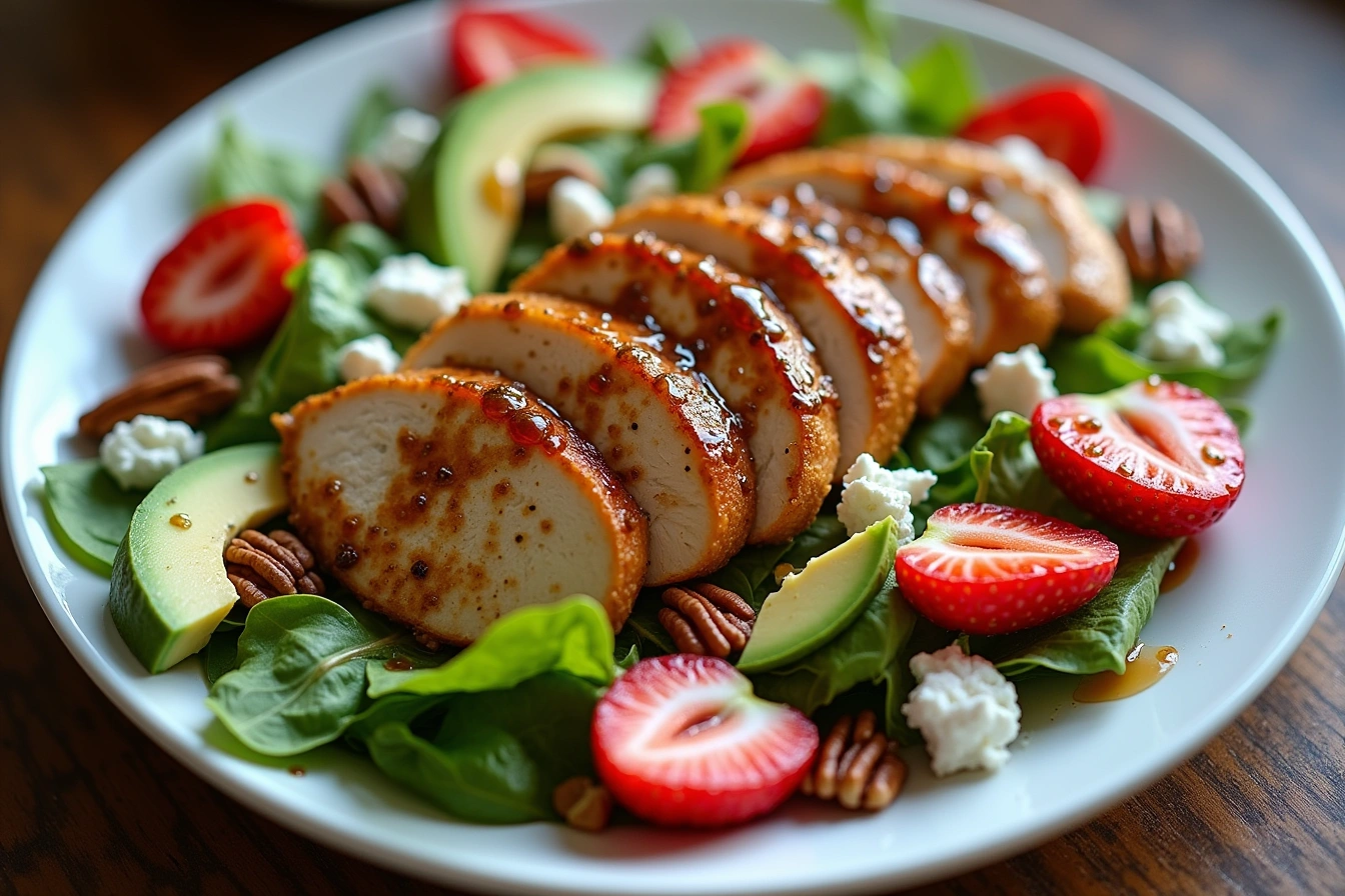 strawberry balsamic chicken salad recipe