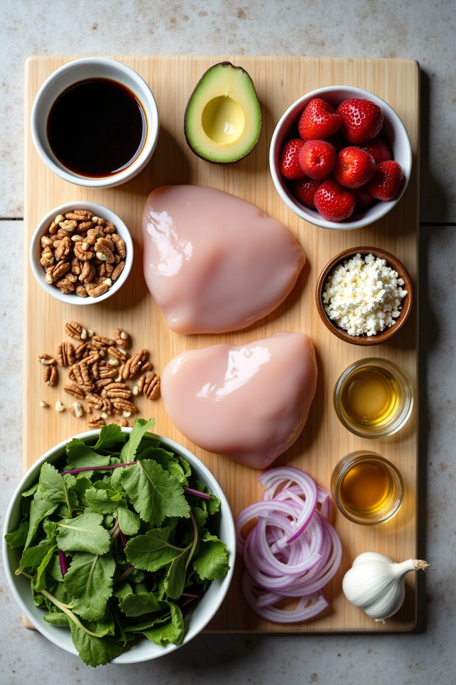 strawberry balsamic chicken salad ingredients
