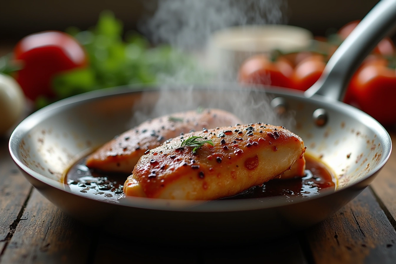 strawberry balsamic chicken salad step by step