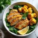 turmeric chicken cauliflower bowls recipe