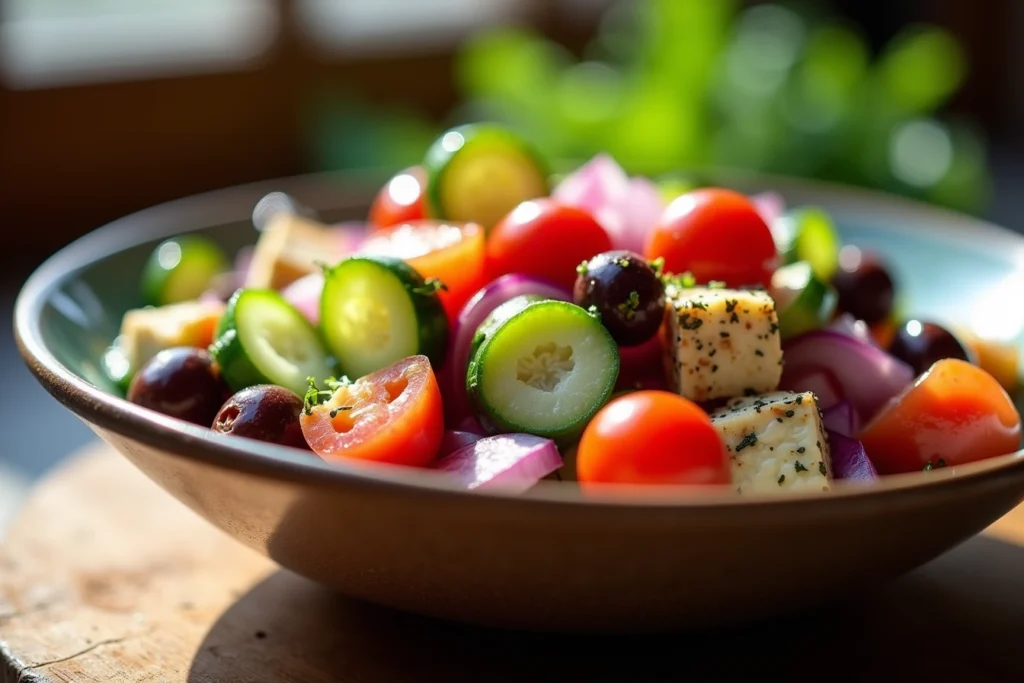 cucumber tomato onion salad recipe