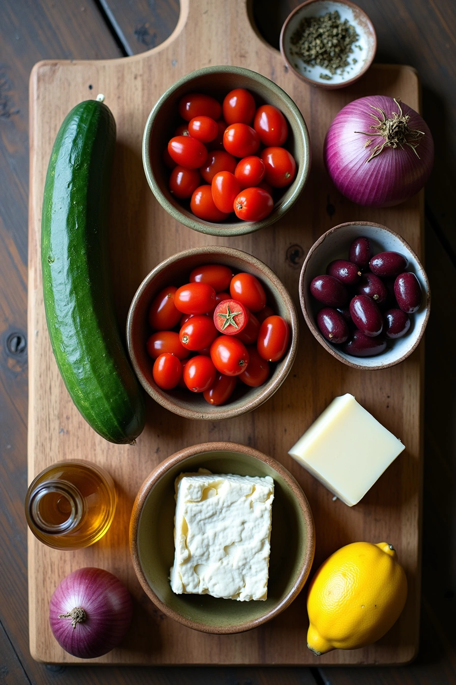 cucumber tomato onion salad ingredients