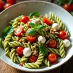 pesto caprese pasta salad recipe