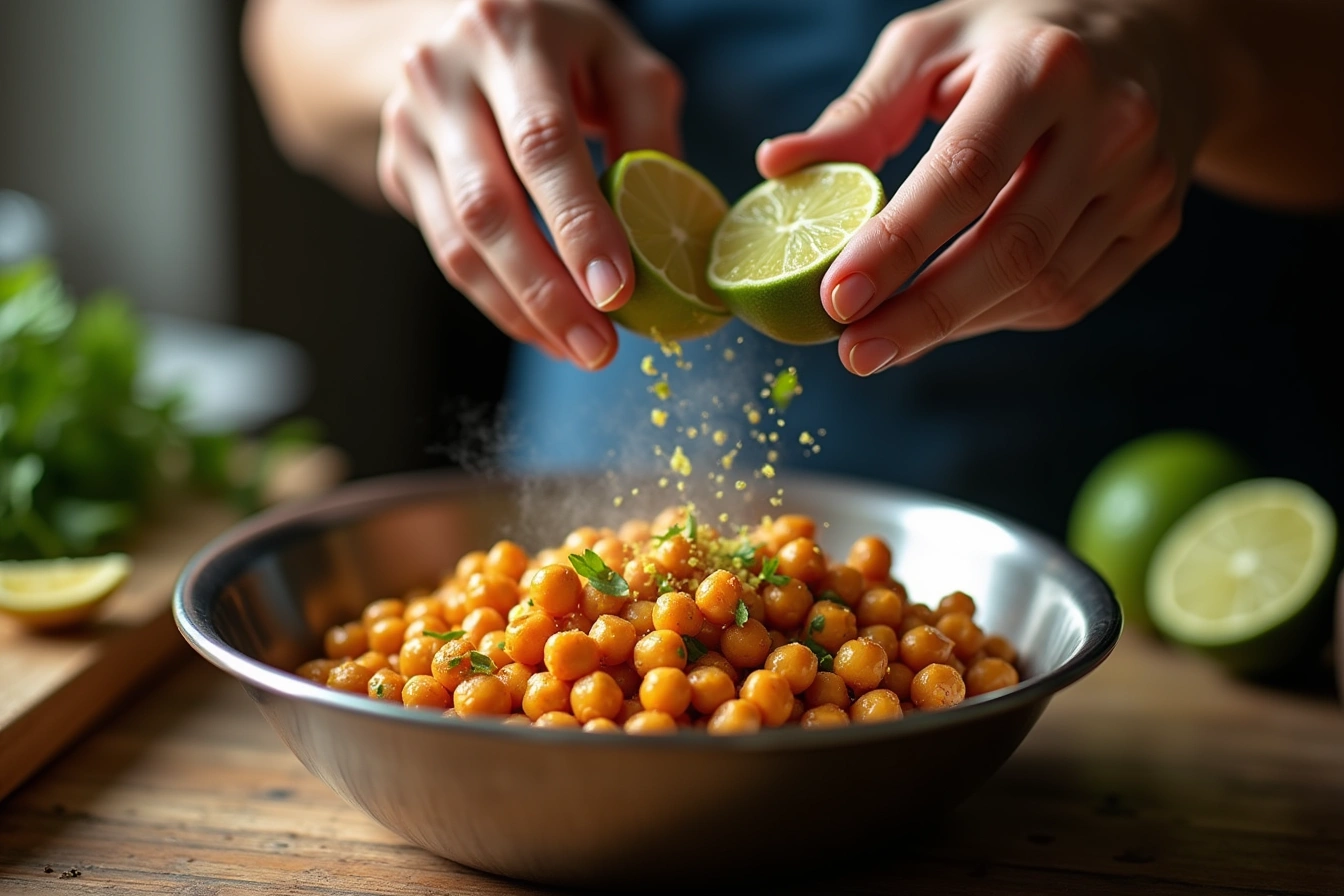 roasted chickpeas step by step