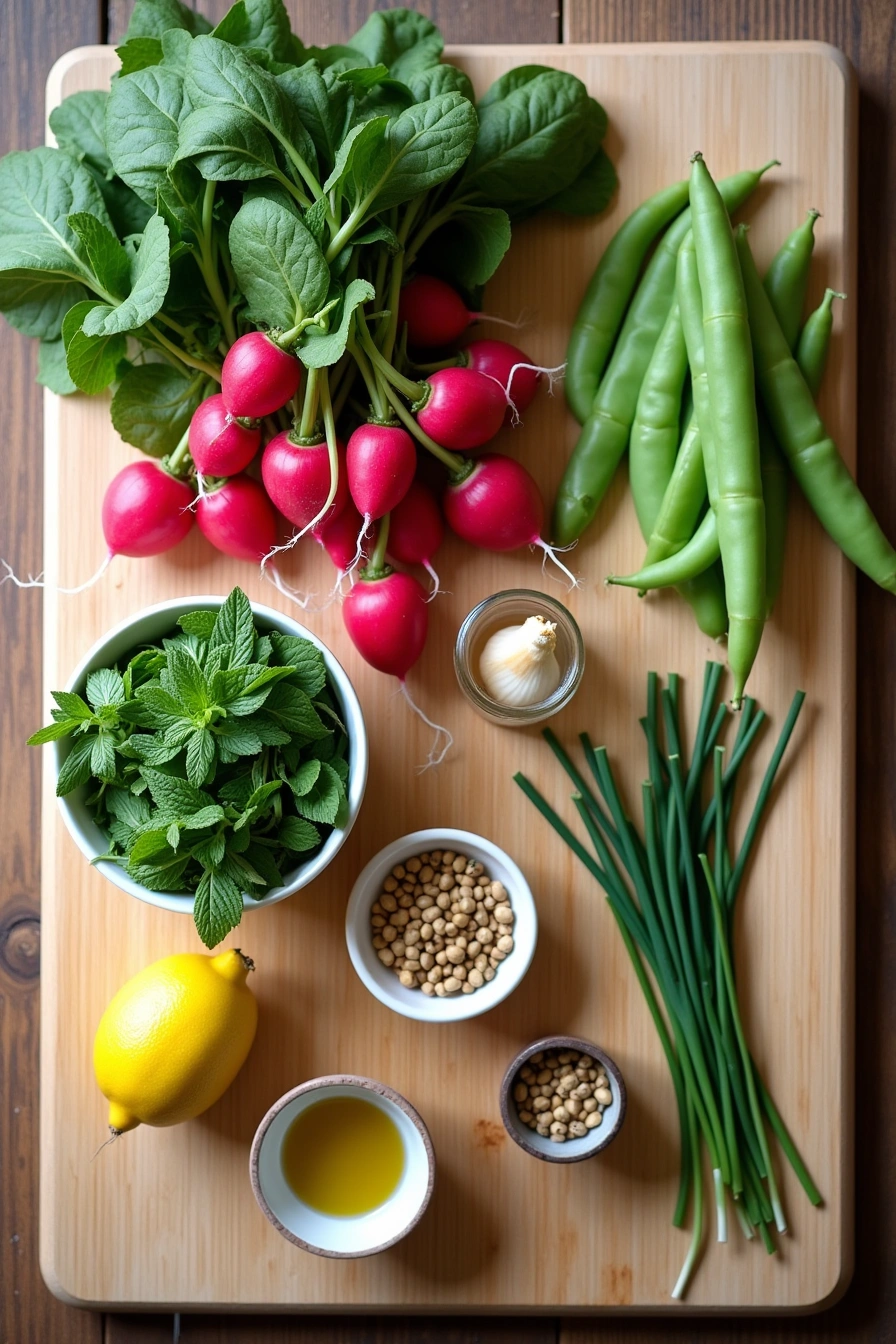 radish pea salad ingredients