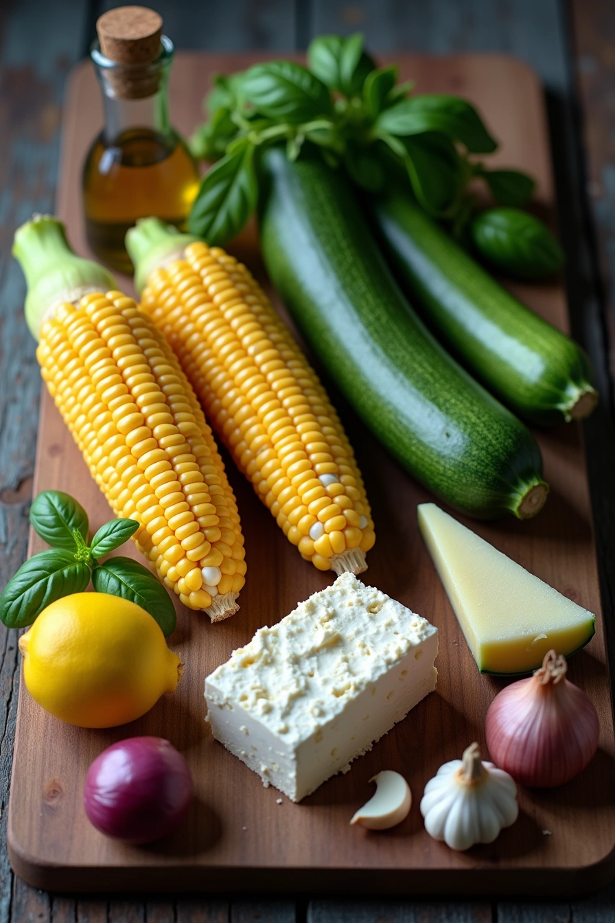 grilled corn zucchini salad ingredients