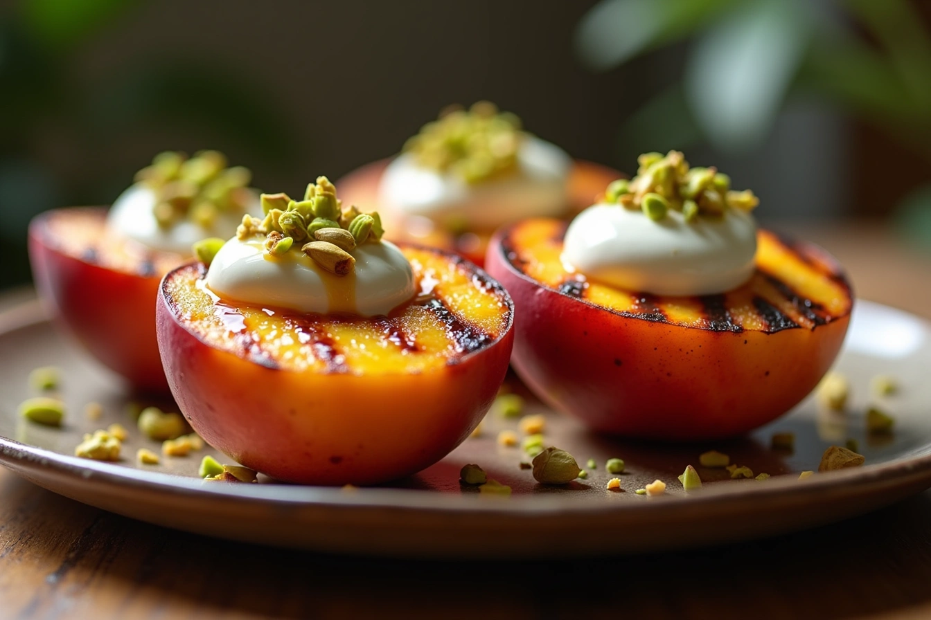 grilled peaches dessert recipe