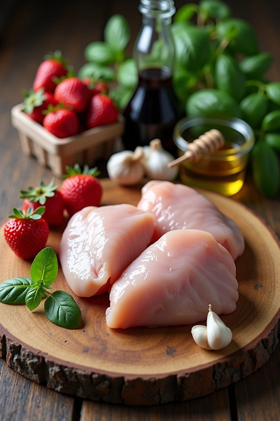 strawberry balsamic chicken thighs ingredients