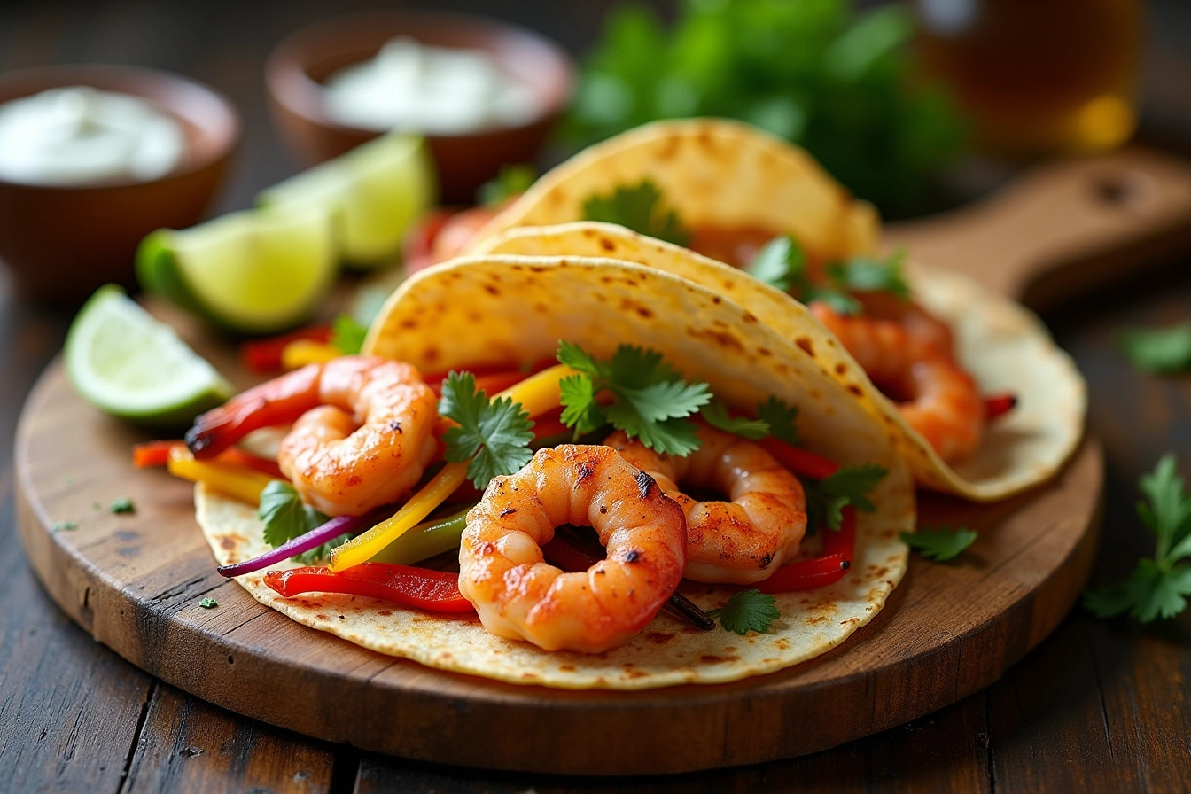 sheet pan shrimp fajitas recipe
