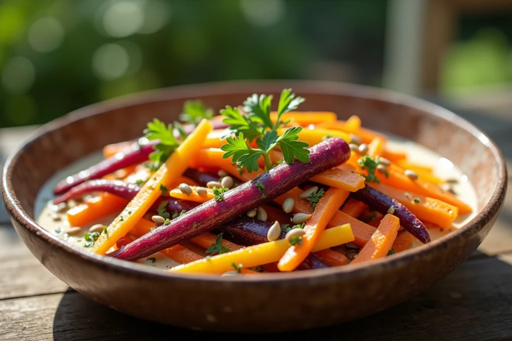 rainbow carrot salad recipe