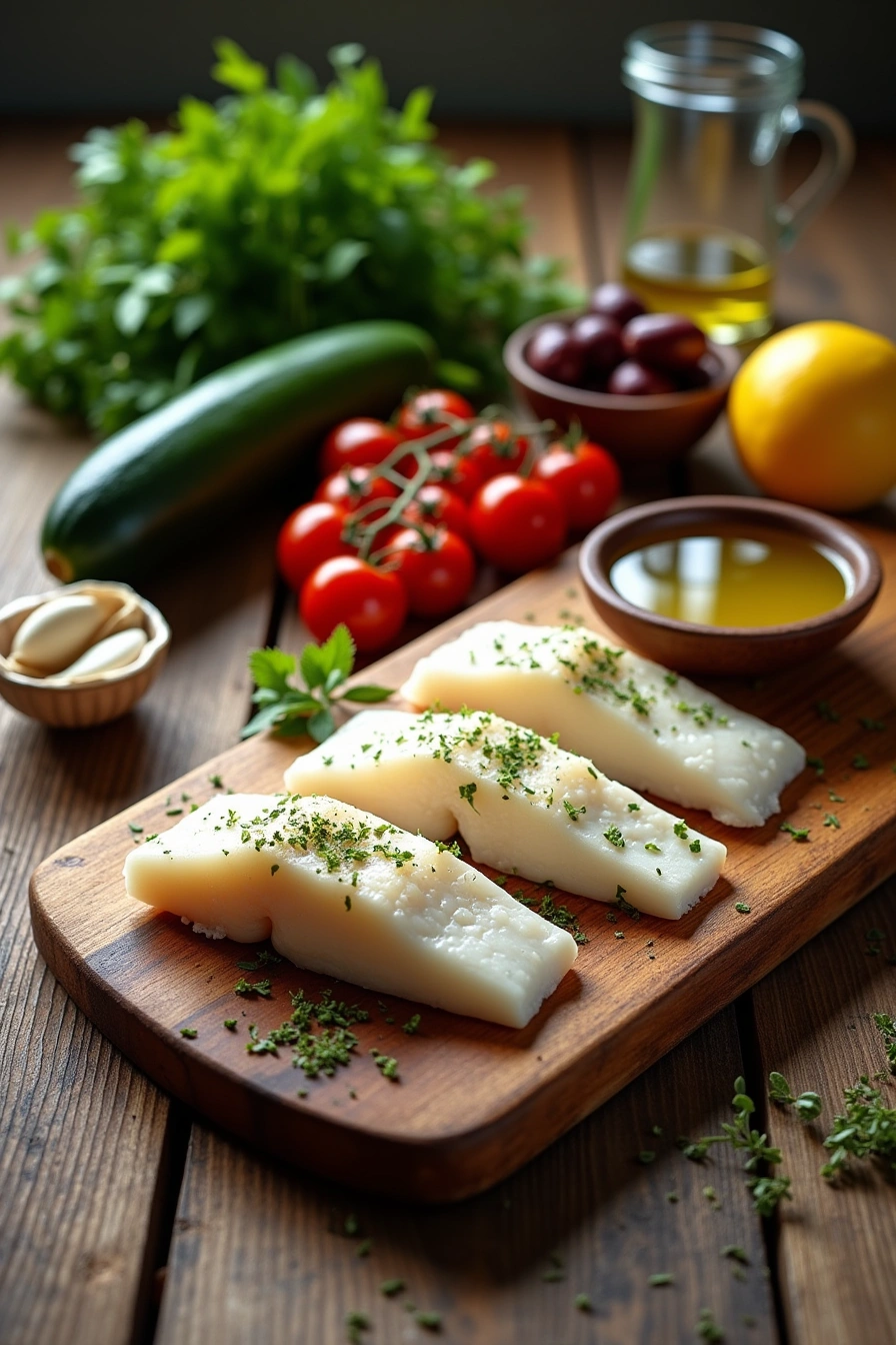 garlic herb cod ingredients