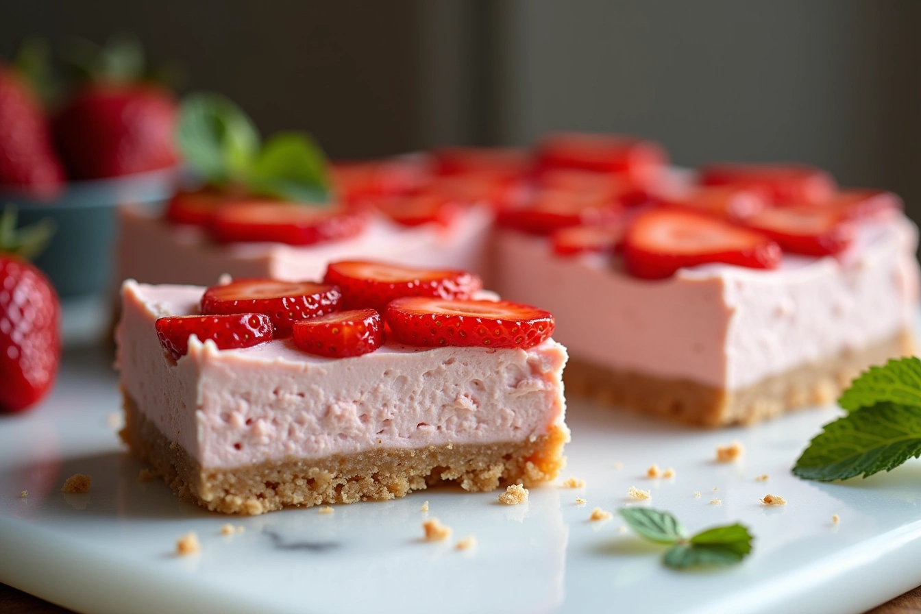 strawberry cheesecake bars recipe