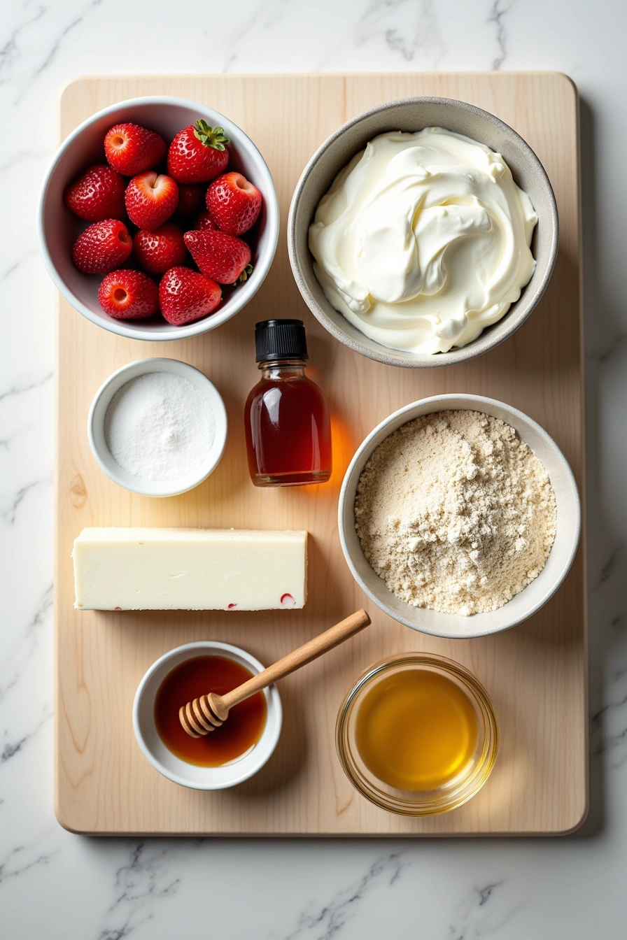 strawberry cheesecake bars ingredients