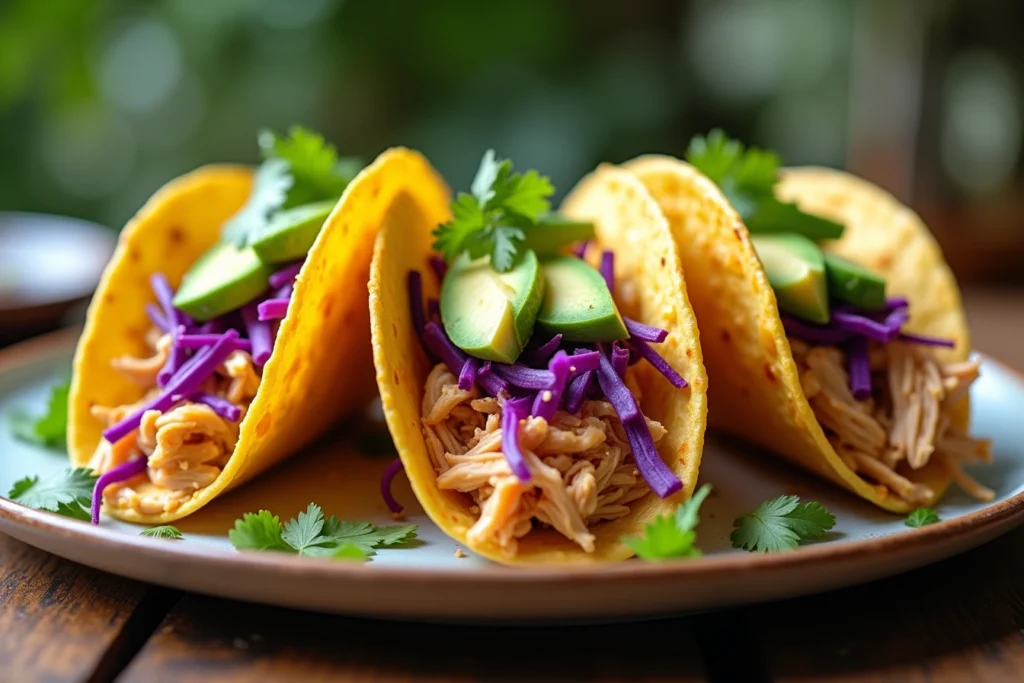 pineapple pulled chicken tacos recipe