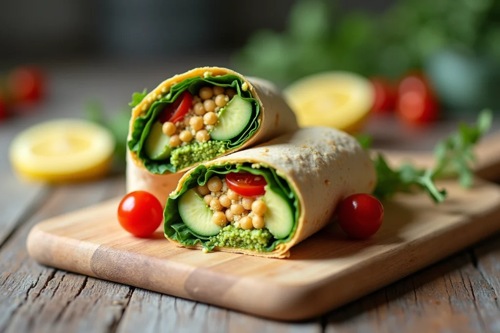 chickpea avocado wraps recipe
