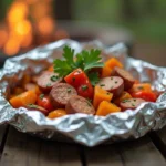 chicken sausage foil packs recipe